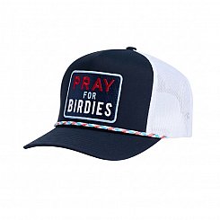 G/Fore PRAY FOR BIRDIES RETRO MID TRUCKER HAT