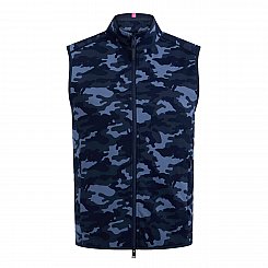 G/Fore DOUBLE KNIT CAMO GILET ZIP VEST