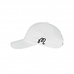 Malbon Evergreen Washed Cotton Twill Hat - White