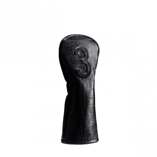 Vessel Lux Embossé 3-Wood Headcover - Crock Black