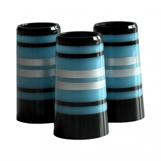 Ferrules - Set of 10 - Blue Donut