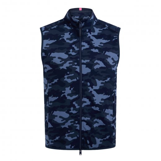 G/Fore DOUBLE KNIT CAMO GILET ZIP VEST