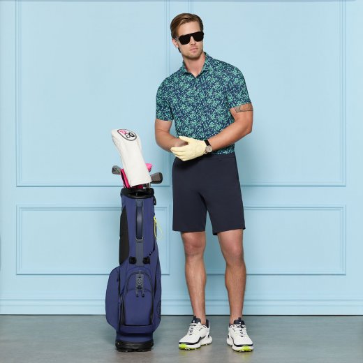 G/Fore SCATTERED DITZY TECH JERSEY POLO